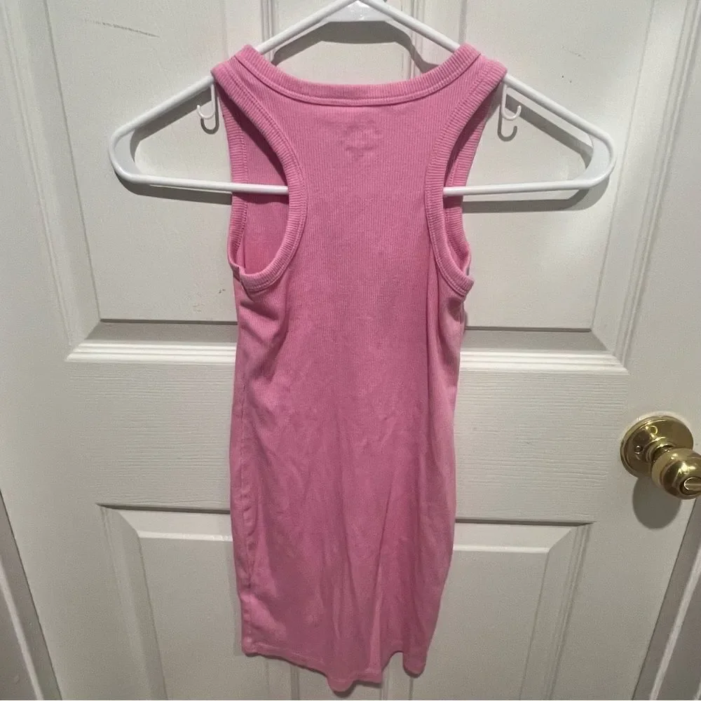 Art class girls ribbed tank dress in pink size small 6/7